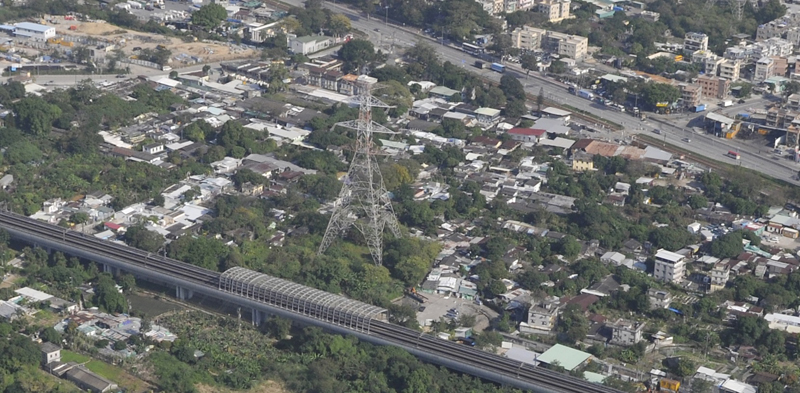 發展區內現有不少寮屋。